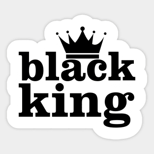 Black King, Black History Month Sticker